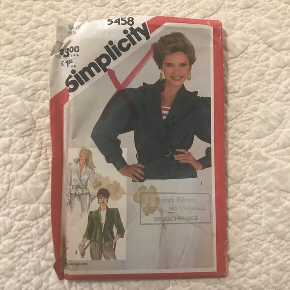 Vintage Simplicity and Butterick Womens Blouse Pattern Lot of 3 Uncut - Picture 4 of 8